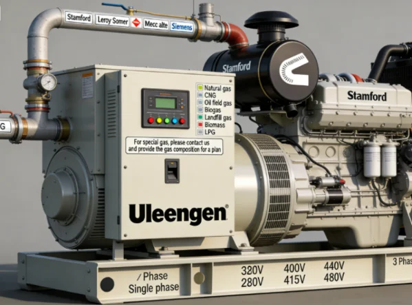 Uleengen natural gas generator, close-up.