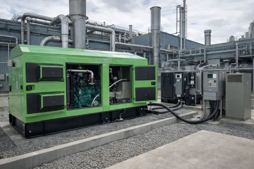 natural gas generator set as backup power