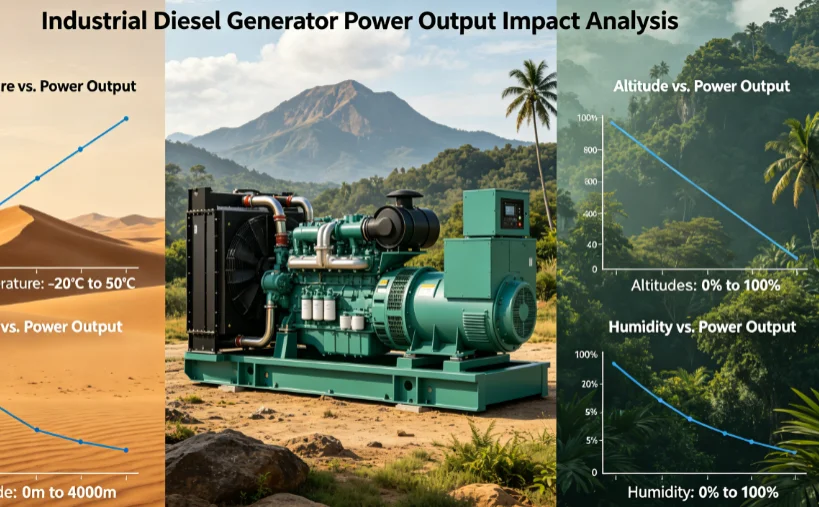Diesel generator environmental derating infographic