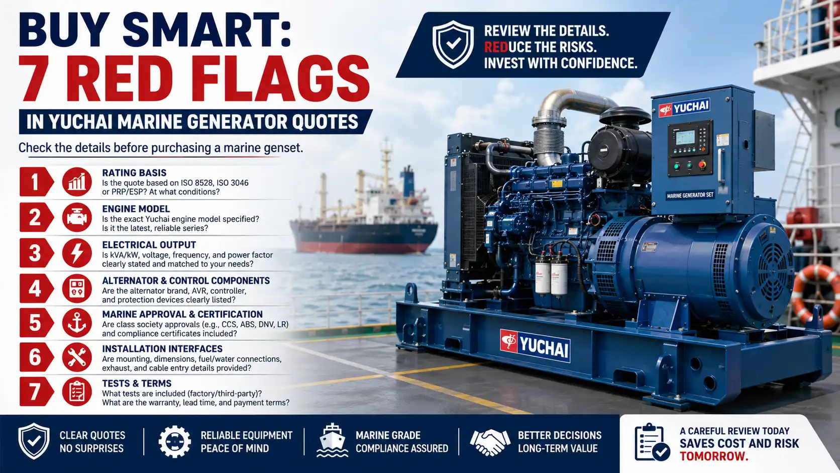 Buy Smart 7 Red Flags in Yuchai Marine Generator Quotes