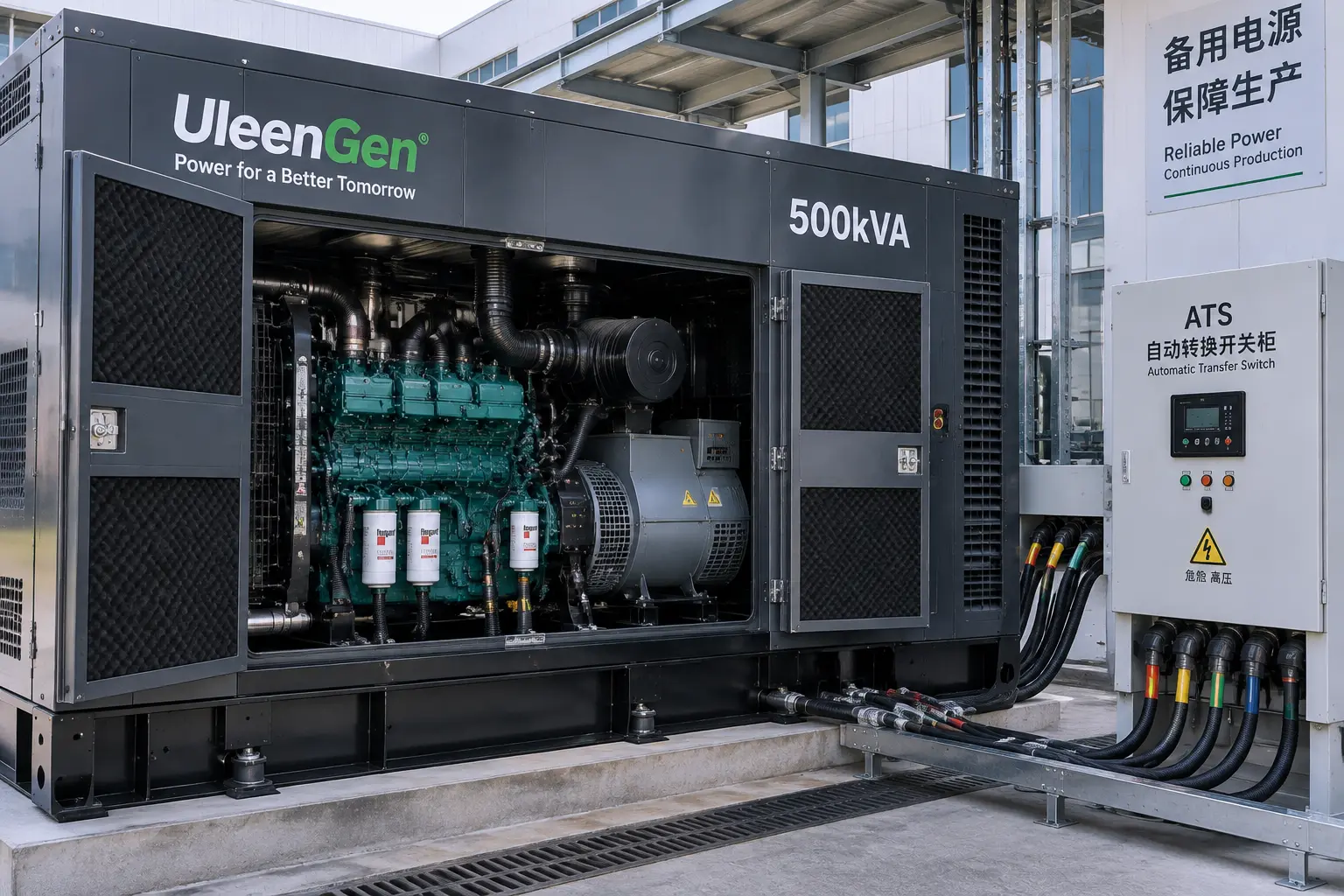 500kVA silent diesel generator