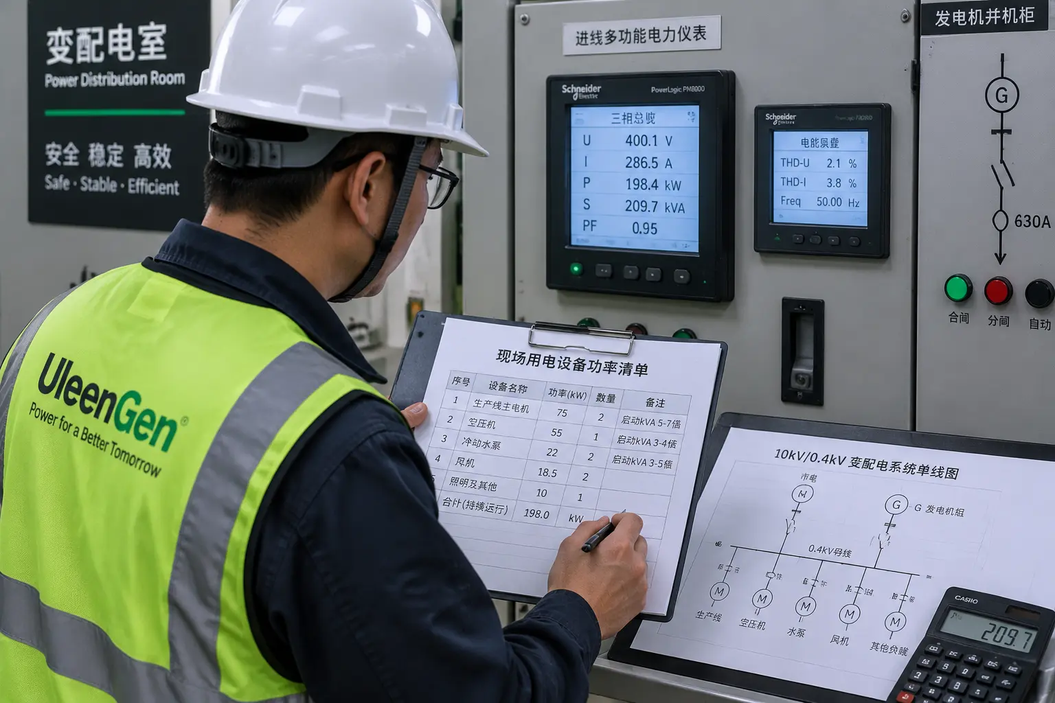 Generator electrical load check